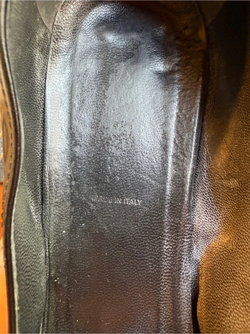 Vintage Prada Black Leather Square-Toe Kitten Heels Needs Resole Before Wear